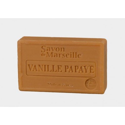 Miniaturka artykułu - mydło marsylskie 100g Wanilia-papaja prostokąt