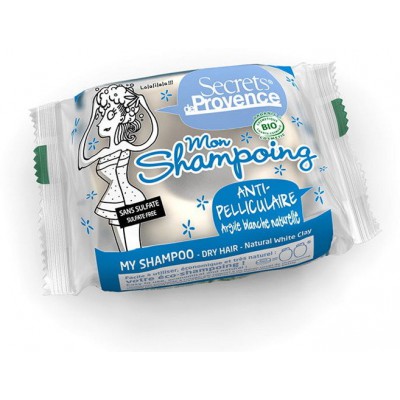 Miniaturka artykułu - Secrets de Provence szampon w kostce przeciwłupieżowy - 85g