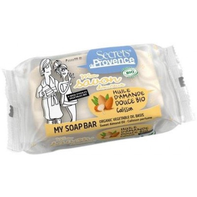 Miniaturka artykułu - Secrets de Provence mydło z olejkiem ze słodkich migdał&oacute;w - 100 g