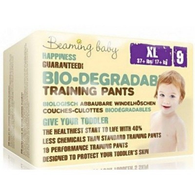 Miniaturka artykułu - BEAMING BABY jednorazowe biodegradowalne pieluchomajtki 17+ kg - 19 szt.