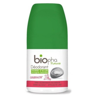 Miniaturka artykułu - BIOPHA Dezodorant ałunowy granat - 50 ml