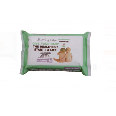 Miniaturka artykułu - Beaming baby- Baby Wipes Fragrance Free (72 wipes/pack)