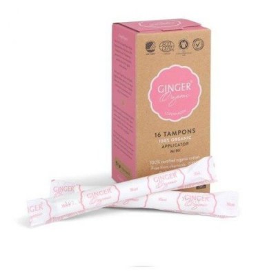 Miniaturka artykułu - GingerOrganic Tampony z aplikatorem Mini - 16szt