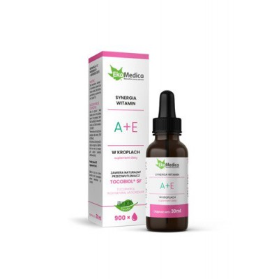 Miniaturka artykułu - Ekamedica witamina A+E krople - 30 ml