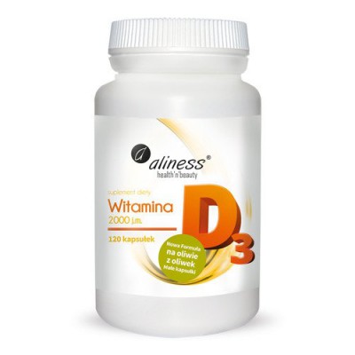Zdjęcie produktu - ALINESS Witamina D3 2000 j.m - 120 kaps.