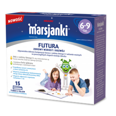 Miniaturka artykułu - MARSJANKI FUTURA dla dzieci w wieku 6-9 lat, 15 tub x 6,4g
