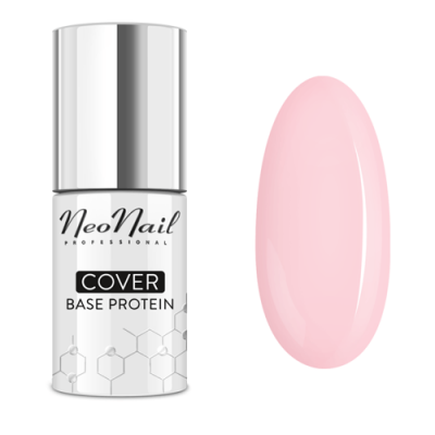 Miniaturka artykułu - NeoNail Lakier hybrydowy 7,2 ml Cover Base Protein Nude Rose - 7033-7