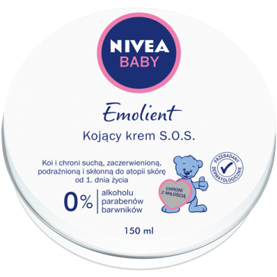 Miniaturka artykułu - NIVEA Baby Emolient Kojący krem S.O.S. 150ml
