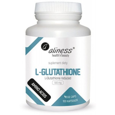 Miniaturka artykułu - ALINESS L-Glutathione reduced 500mg - 100 kapsułek