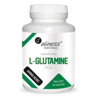 Miniaturka artykułu - ALINESS L-Glutamine 500mg - 100kaps.