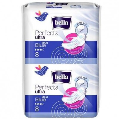 Miniaturka artykułu - Podpaski BELLA PERFECTA ULTRA MAXI BLUE 16 sztuk