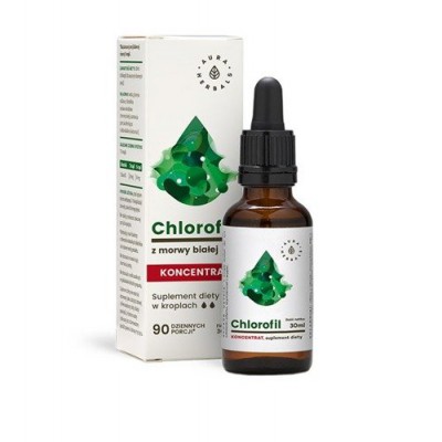 Miniaturka artykułu - AURA HERBALS Chlorofil z morwy białej - 30ml