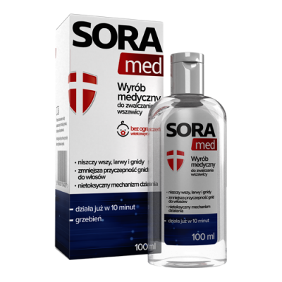 Miniaturka artykułu - SORA MED płyn do zwalczania wszawicy, 100ml