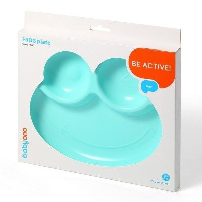 Miniaturka artykułu - BABYONO talerz frog zielony 1073/01