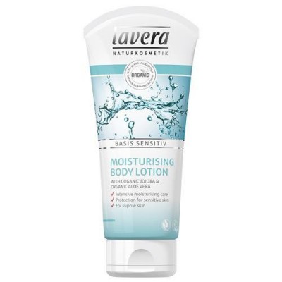 Miniaturka artykułu - Lavera Nawilżający lotion do ciała z bio-jojobą i bio-aloesem, 200ml