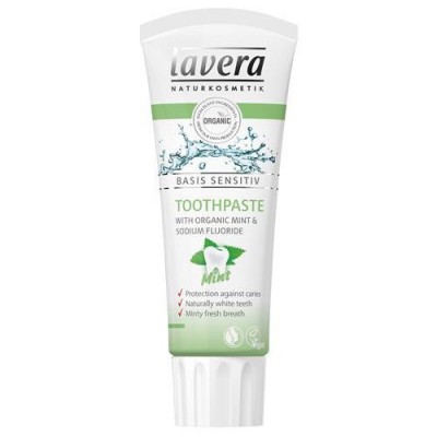 Miniaturka artykułu - Lavera Miętowa pasta do zęb&oacute;w, 75ml