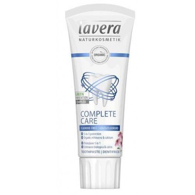 Miniaturka artykułu - Lavera Ekologiczna pasta do zęb&oacute;w bez fluoru, 75ml