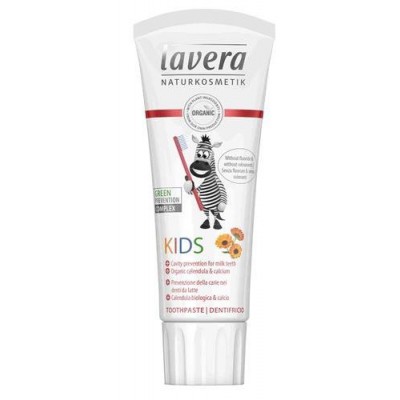 Miniaturka artykułu - Lavera Ekologiczna pasta do zęb&oacute;w DLA DZIECI bez fluoru, 75ml