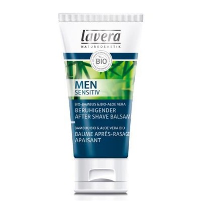 Miniaturka artykułu - Lavera Men Sensitiv Balsam łagodzący po goleniu z wyciągiem z bio bambusa i bio aloesu, 50ml