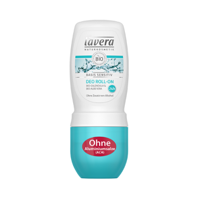 Miniaturka artykułu - LAVERA dezodorant roll-on aloes/nagietek, 50ml