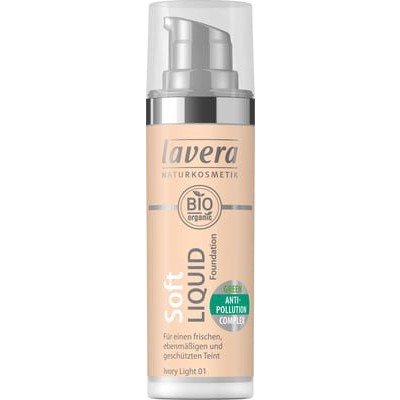 Miniaturka artykułu - LAVERA Podkład w płynie 01, 30ml