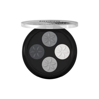 Miniaturka artykułu - Lavera Cienie do powiek Quattro 01 smoky grey, 4x0,8 g