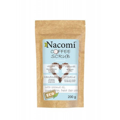 Miniaturka artykułu - NACOMI Peeling do ciała suchy kokos, 200g