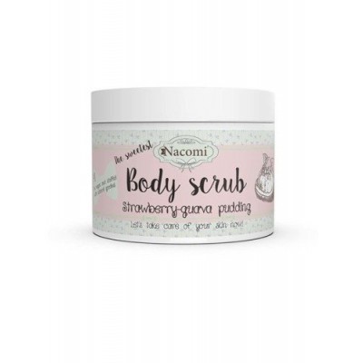 Miniaturka artykułu - NACOMI Peeling do ciała Truskawkowy pudding z gujawą, 200g