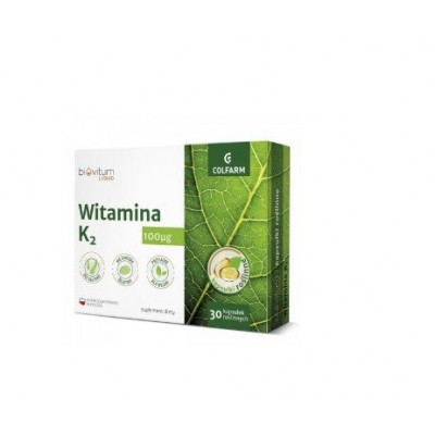Miniaturka artykułu - Biovitum Liquid Witamina K2 kaps.miękkie, 30 sztuk