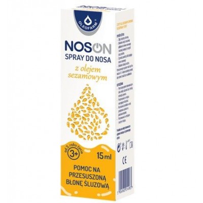 Miniaturka artykułu - NOSON Spray do nosa z olejem sezamowym, 15ml