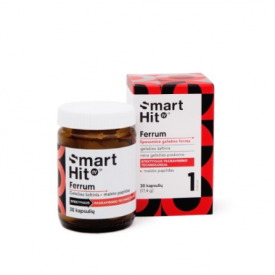 SmartHit IV Ferrum liposomalne żelazo, 30 kaps.