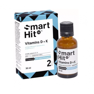 SmartHit IV Płyn liposomalna witamina D + K, 30 ml