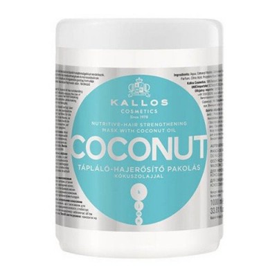 Miniaturka artykułu - Kallos Maska do włos&oacute;w odżywczo-wzmacniająca Coconut, 1000 ml