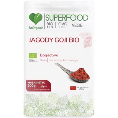BeOrganic Jagody Goji BIO, 200g