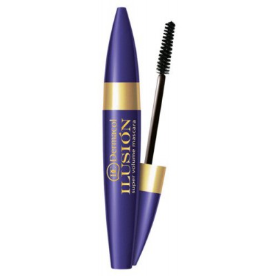 Miniaturka artykułu - DERMACOL Mascara Ilusion Tusz do rzęs Black 01, 1szt