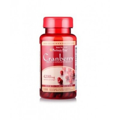 Miniaturka artykułu - Puritan's Pride Cranberry, Żurawina 420mg, 100 kapsułek