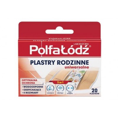 Plastry rodzinne Laboratoria PolfaŁ&oacute;dź uniwersalne, 20szt.