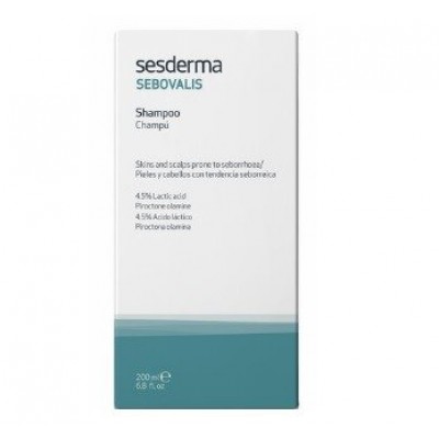 Miniaturka artykułu - SESDERMA SEBOVALIS szampon, 200ml