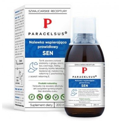 Miniaturka artykułu - Paracelsus Nalewka Wspierająca Prawidłowy Sen, 200ml