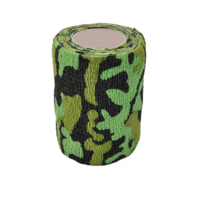 Stokban Bandaż elastyczny samoprzylepny zielony wz&oacute;r moro, 7,5cm x 4,5m