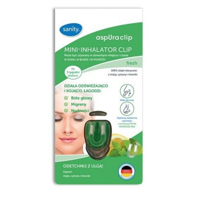 Miniaturka artykułu - Sanity AspUraclip Fresh, Mini-Inhalator, 1 sztuka