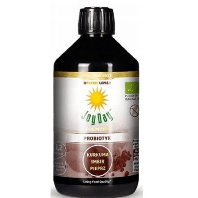 Miniaturka artykułu - EKO Probiotyk Joy Day Kurkuma, imbir, pieprz, 500ml