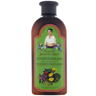 Miniaturka artykułu - Babuszka Agafia Szampon i balsam 2w1 regenerujący, 350 ml