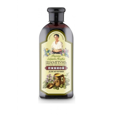 Miniaturka artykułu - Babuszka Agafia Szampon piwny dla mężczyzn, 350 ml