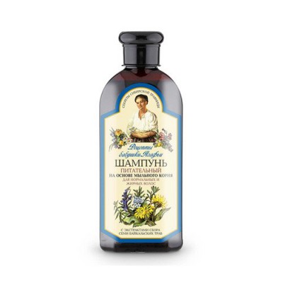 Miniaturka artykułu - Babuszka Agafia Szampon odżywczy do włos&oacute;w tłustych, 350 ml 