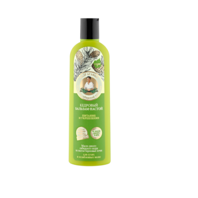 Miniaturka artykułu - Babuszka Agafia Cedrowy balsam do włos&oacute;w osłabionych, 280 ml