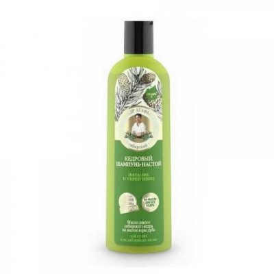 Miniaturka artykułu - Babuszka Agafia Szampon do zniszczonych włos&oacute;w cedrowy, 280 ml