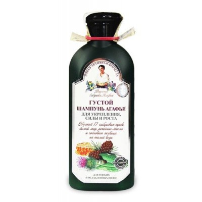 Miniaturka artykułu - Babuszka Agafia Szampon ziołowy do osłabionych włos&oacute;w, 350 ml