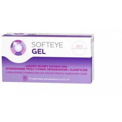 Softeye Gel żel do oczu 20 pojemniczk&oacute;w x 0,4ml