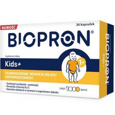 Miniaturka artykułu - Biopron Kids+, 30 kapsułek
